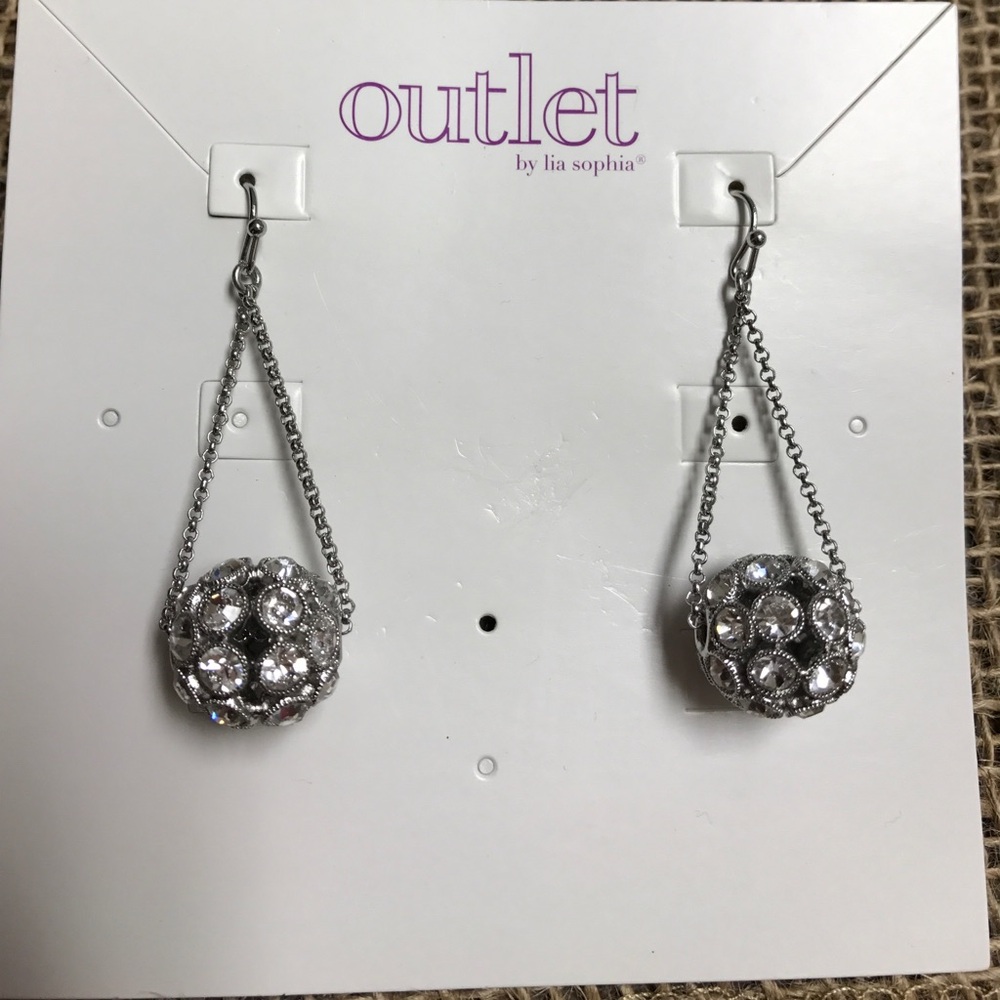 COPY - Lia Sophia silver earrings